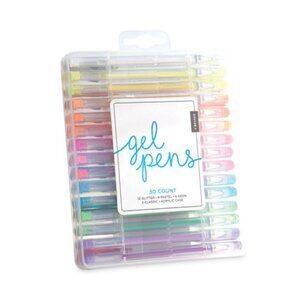 NIB 30ct Gel Pens in Case Art Supplies Teacher Supplies